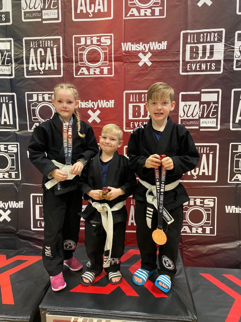 Kids BJJ class at Farnham Martial Arts